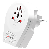 MediaMarkt SKROSS World to Europe USB + USB-C PD 20W Reisstekker aanbieding
