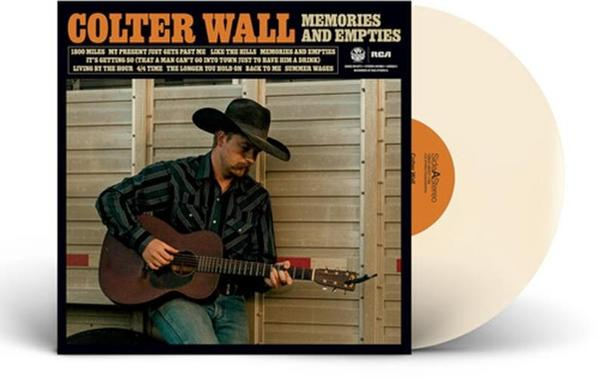 Albumcover: Mann spielt Gitarre, trägt einen Cowboyhut. Albumtitel: Memories and Empties. Schallplatte im Hintergrund.