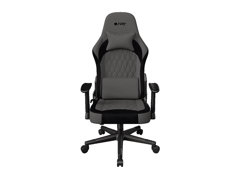 Fury Shinai S8 Gamingowy do 130kg Tkanina Szary
