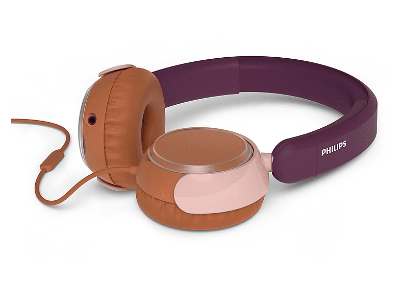 PHILIPS TAK2000MP/00, Over-ear Kopfhörer Magenta-Violett