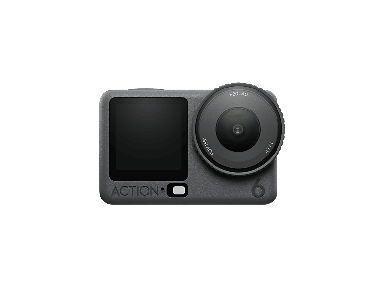 Cámara deportiva - DJI Osmo Action 6, 4K, 240 min Autonomía, Sumergible 60m con Estuche, Sensor CMOS 1/1.1", Apertura variable f/2.0-f/4.0, Negro