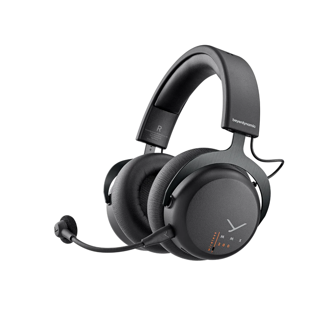 BEYERDYNAMIC MMX 200 Vezeték nélküli fejhallgató mikrofonnal, 2,4 GHz vagy Bluetooth, fekete (226261)