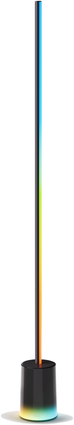 GOVEE RGBICWW Floor Lamp 2, okos állólámpa talpba épített világítással, fekete, H607C311