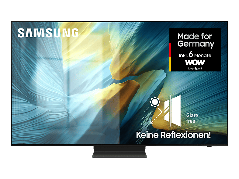 SAMSUNG OLEDGQ65S95F OLED 4K Vision AI Smart TV (Flat, 65 Zoll / 163 cm, UHD 4K, SMART TV)