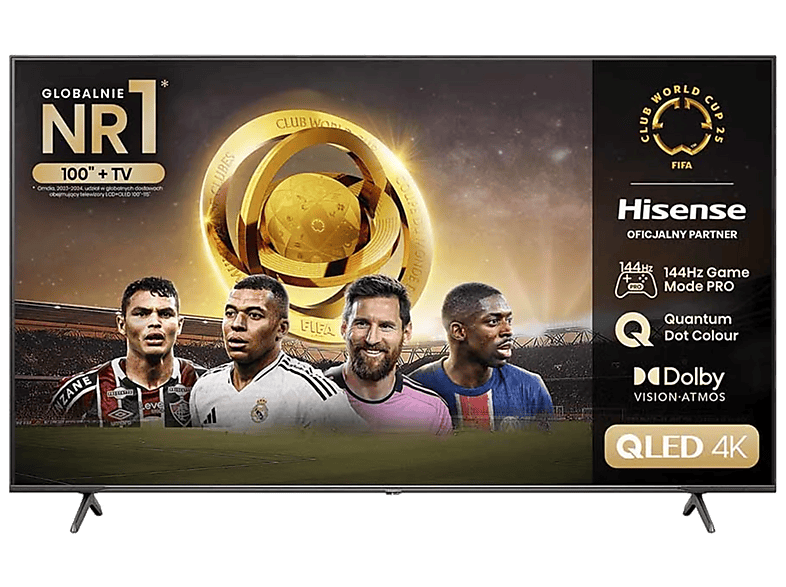PRODUKT PO EKSPOZYCJI - Telewizor QLED HISENSE 65E7NQ Pro 65" 4K 144Hz VIDAA U7 Quantum Dot Colour