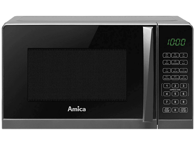 Kuchenka mikrofalowa Wolnostojąca AMICA AMGF20E1S QuickStart ChildLock Czarno-srebrny