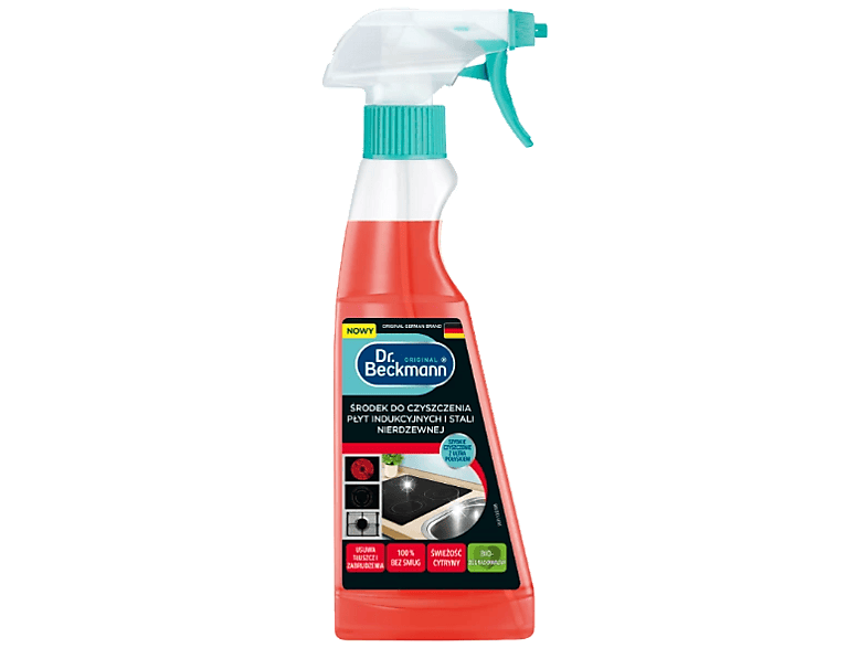 Płyn do czyszczenia płyt indukcyjnych i stali nierdzewnej DR BECKMANN 250 ml