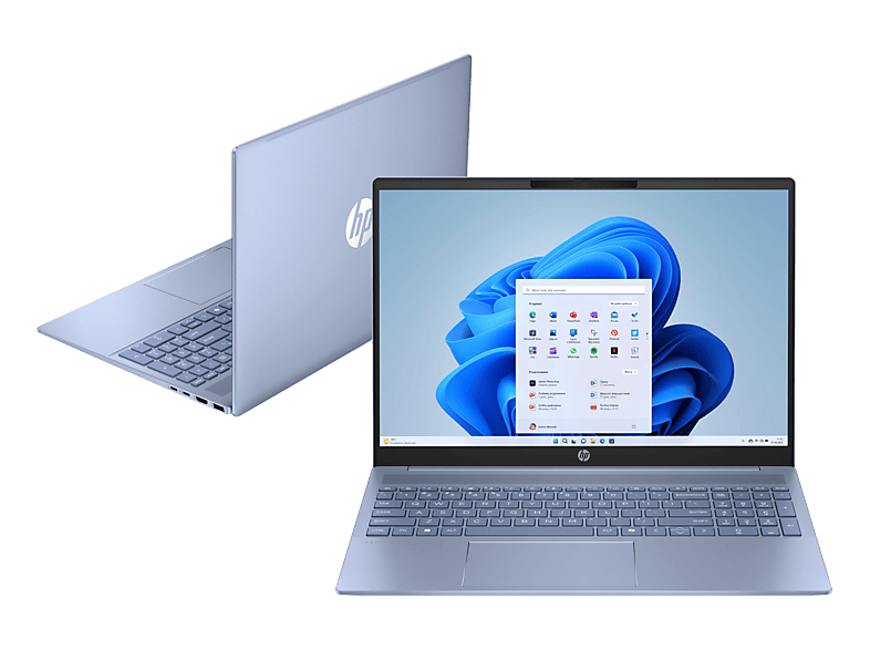 Laptop HP Pavilion 16-ag0211nw WUXGA Ryzen 5 8540U/16GB/512GB SSD/INT/Win11H Niebieski (Sky Blue)