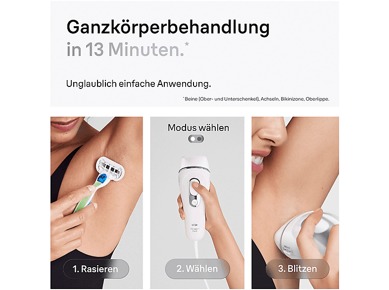 Thumbnail - BRAUN PL3122 IPL Silk expert Pro 3 Haarentfernung Weiß/Silber