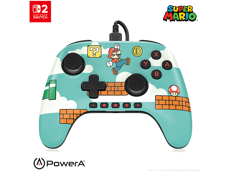 Manette filaire PowerA Advantage pour Nintendo Switch 2 Mario Time