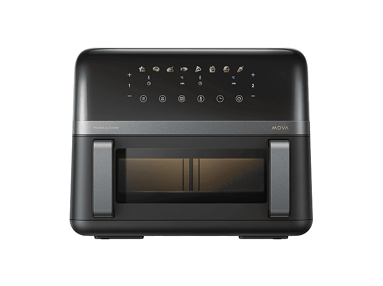 Mova Fd20 PRO Friggitrice AD Aria, capacità 9 l, Max potenza 2700 W, 8 programmi, da 40 °C a 230 °C, Nero