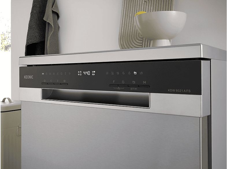 Thumbnail - KOENIC KDW 6021 A FS Geschirrspüler (Standgerät, 595 mm breit, 43 dB (A), A)