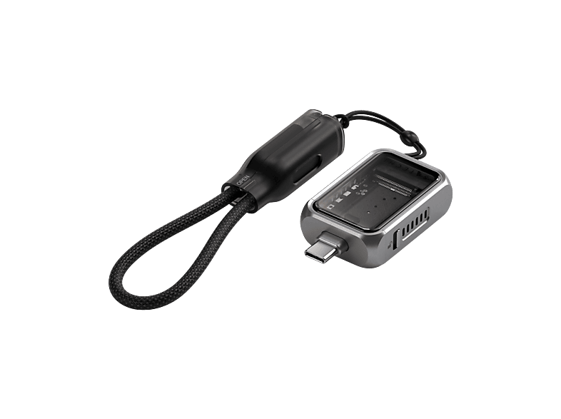 SATECHI Mini NVMe SSD Gehäuse, USB-C, Grau; Mini SSD Gehäuse
