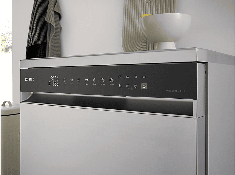 Thumbnail - KOENIC KDW 6021 B FS IN Geschirrspüler (Standgerät, 59,8 cm breit, 40 dB (A), B)