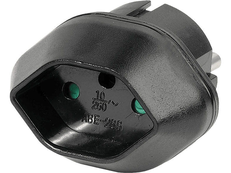 Vivanco 08523 Reisestecker, Schuko Buchse - CH