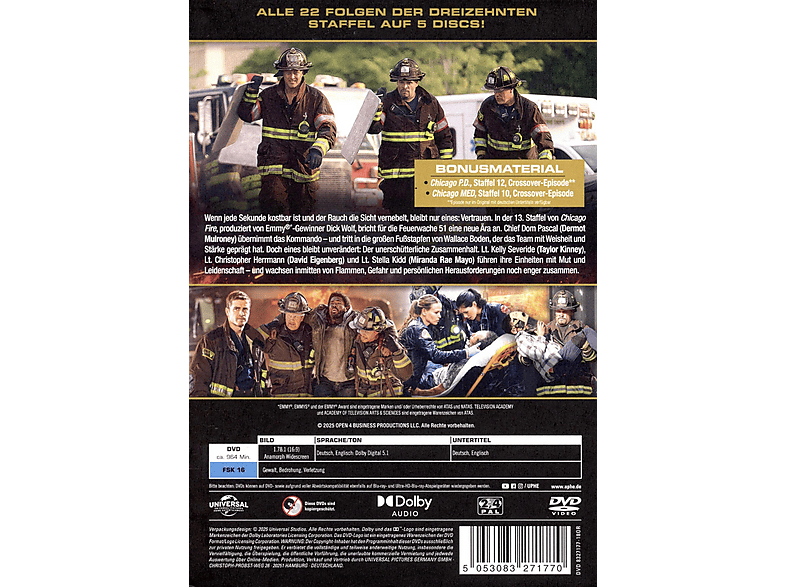 Chicago Fire - Staffel 13 DVD