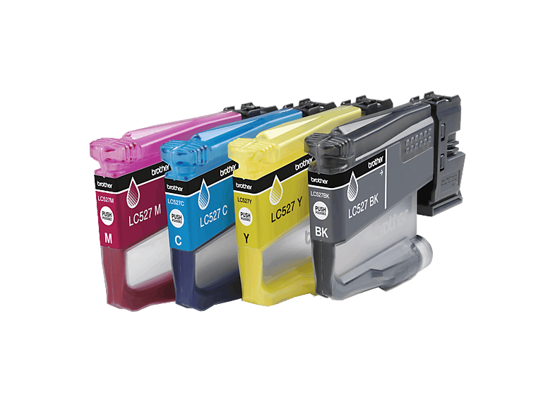 4 C/M/Y Lot De 3 Cartouches D'encre Remplaçant Brother LC1240 C/M/Y