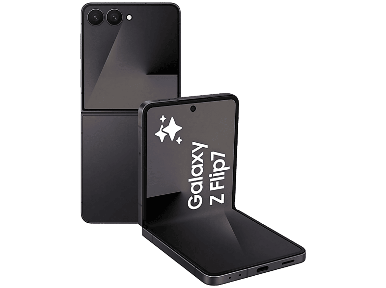 Samsung Galaxy Z Flip7, Negro, 256 GB, 12 GB RAM, 6.9 FHD+, Exynos 2500, 4300 mAh, Android 16