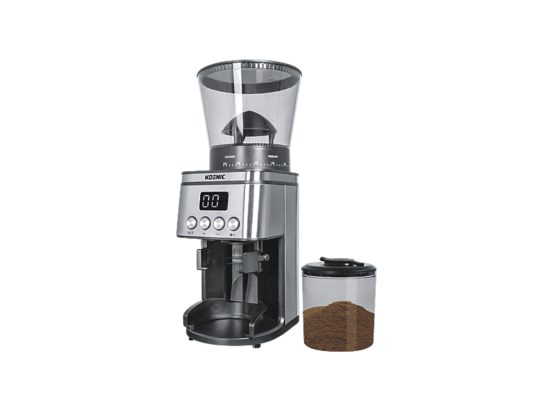 Koenic KGC 163025 M Kaffeemühle (Edelstahl, 160 Watt, Kegelmahlwerk) — Foto 3 von 5