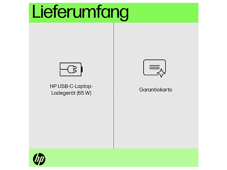 HP USB-C Ladegerät für Notebooks, 65 Watt, Grau — Foto 4 von 5