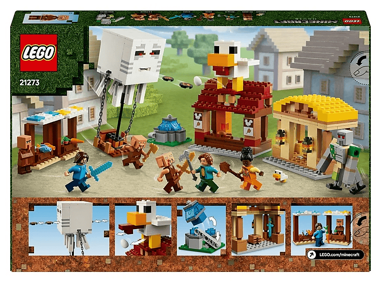 LEGO 21273 Minecraft Atak balonowego Ghasta na wioskę – zdjęcie 2