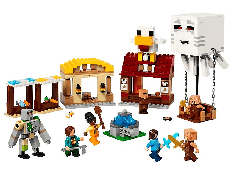 LEGO 21273 Minecraft Atak balonowego Ghasta na wioskę – zdjęcie 3