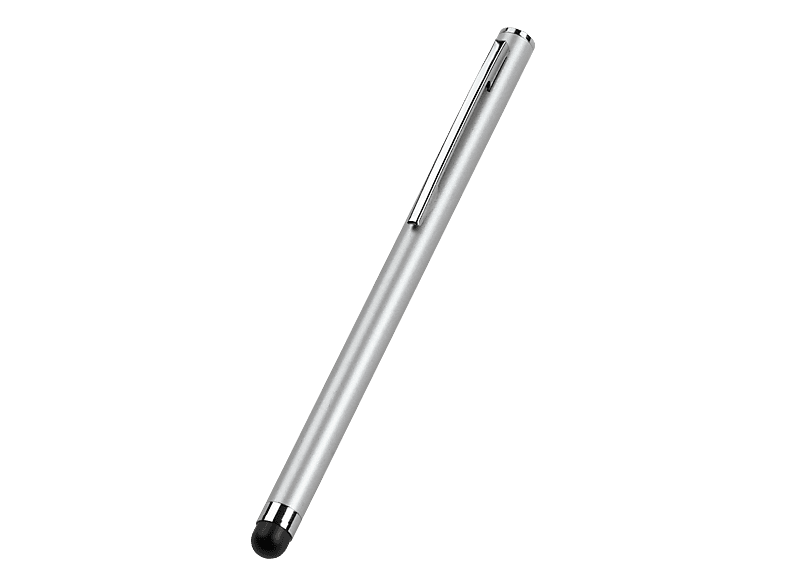 VIVANCO Stylus Slim Eingabestift für kapazitive Displays, Silber