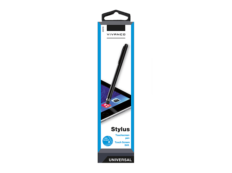 VIVANCO Stylus Eingabestift für kapazitive Displays, Schwarz — Foto 2 von 2