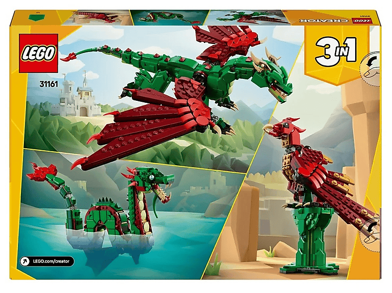 LEGO Creator 3w1 31161 - Średniowieczny smok – zdjęcie 2