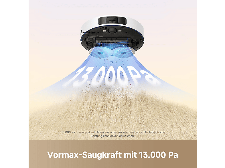 Dreame L10s Pro Gen3 Saugroboter mit Wischfunktion (Weiß, Laufzeit: 4.1h (Saugen)/ 3h (Saugen und Wischen)) — Foto 2 von 5