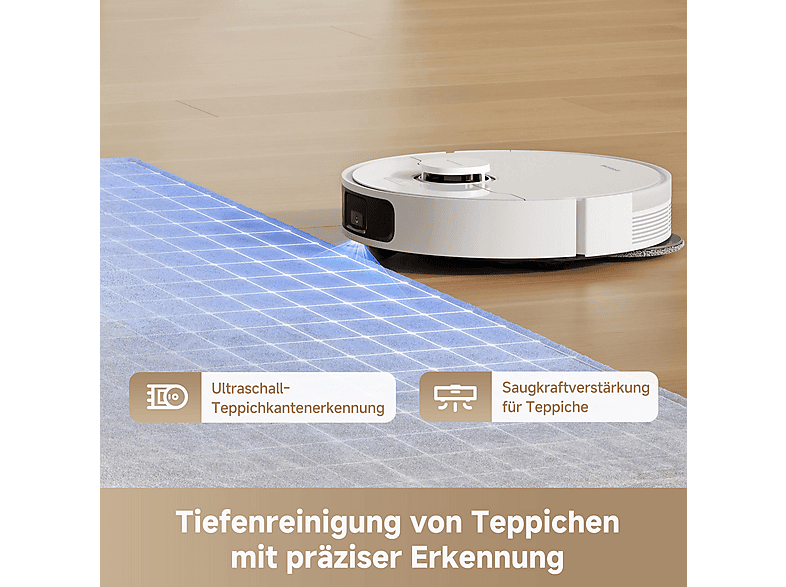 Dreame L10s Pro Gen3 Saugroboter mit Wischfunktion (Weiß, Laufzeit: 4.1h (Saugen)/ 3h (Saugen und Wischen)) — Foto 4 von 5