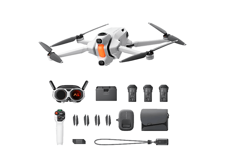 Dron - Insta360 Antigravity A1, 22min Autonomía, Captura 8K 360º, WiFi y Bluetooth, Infinity Bundle, Blanco