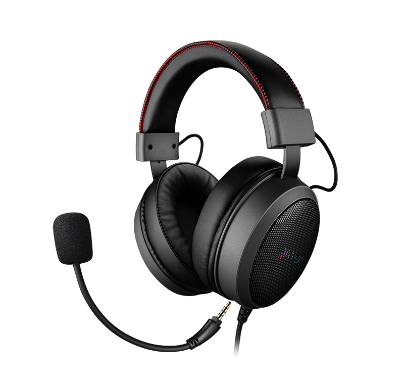 GWINGS vezetékes fejhallgató mikrofonnal, USB, fekete (GW917HS)