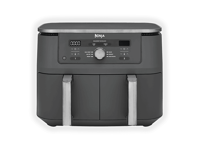 Ninja Dualzone 9,5L Dz400Eu Friggitrice AD Aria, capacità 9,5 l, Max potenza 2470 W, Nero