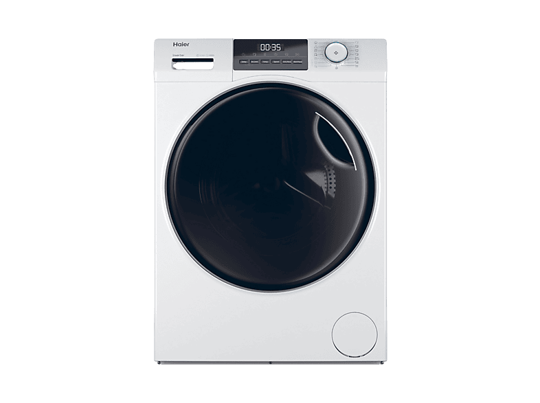 HAIER HWD80-BP14929A-S LAVASCIUGA, Caricamento frontale, capacità lavaggio 8 kg, asciugatura 5 15 programmi, Profondità 53 cm, Giri 1400 rpm, Bianco, Classe E
