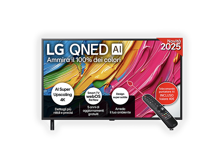 LG Qned AI 43Qned80A6A TV Qned, 43"