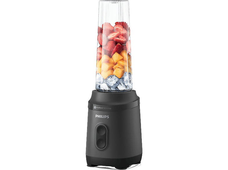 Philips HR2670/00 Opal Series Standmixer (Schwarz, 350 Watt, 0.6 l effektives Volumen (max. 0.8 l) )