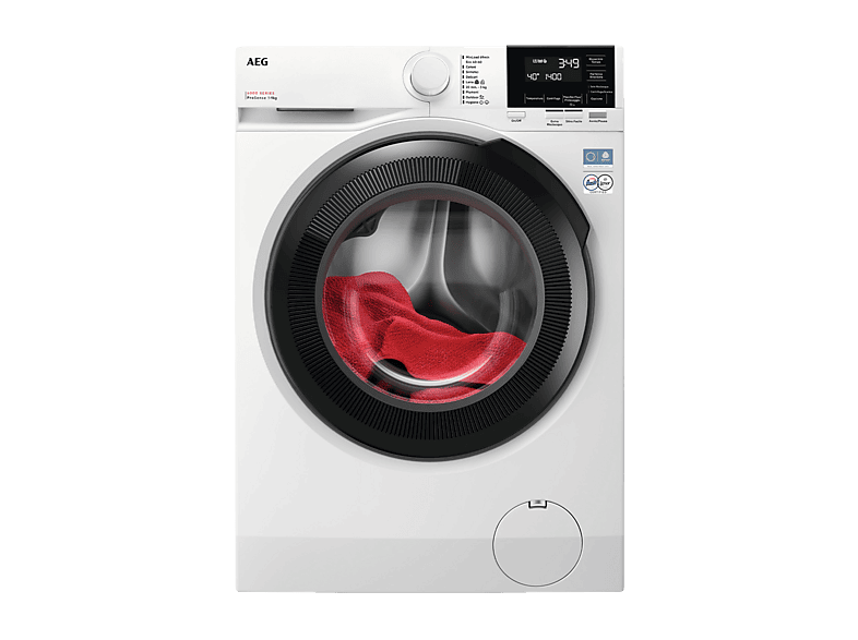 AEG LR6FG94 LAVATRICE, Caricamento frontale, 9 kg, 10 programmi, Profondità 63,6 cm, BIANCO, livello rumorosità centrifuga 76 dB(A), Classe A