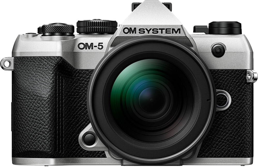 OM SYSTEM OM-5 II váz, ezüst + M.Zuiko Digital 12-45mm F4 PRO objektív, fekete, kit