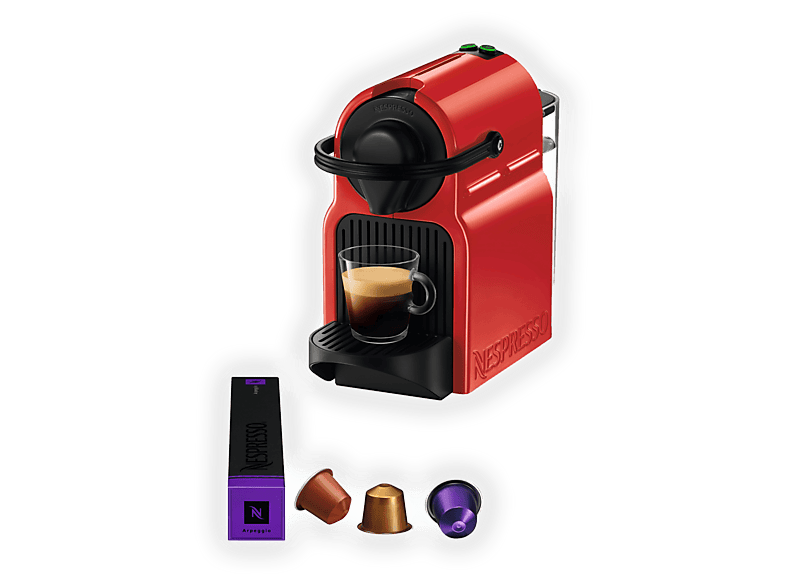 Krups Inissia Xn1005K Macchina Caffè Capsule, Rosso/Nero