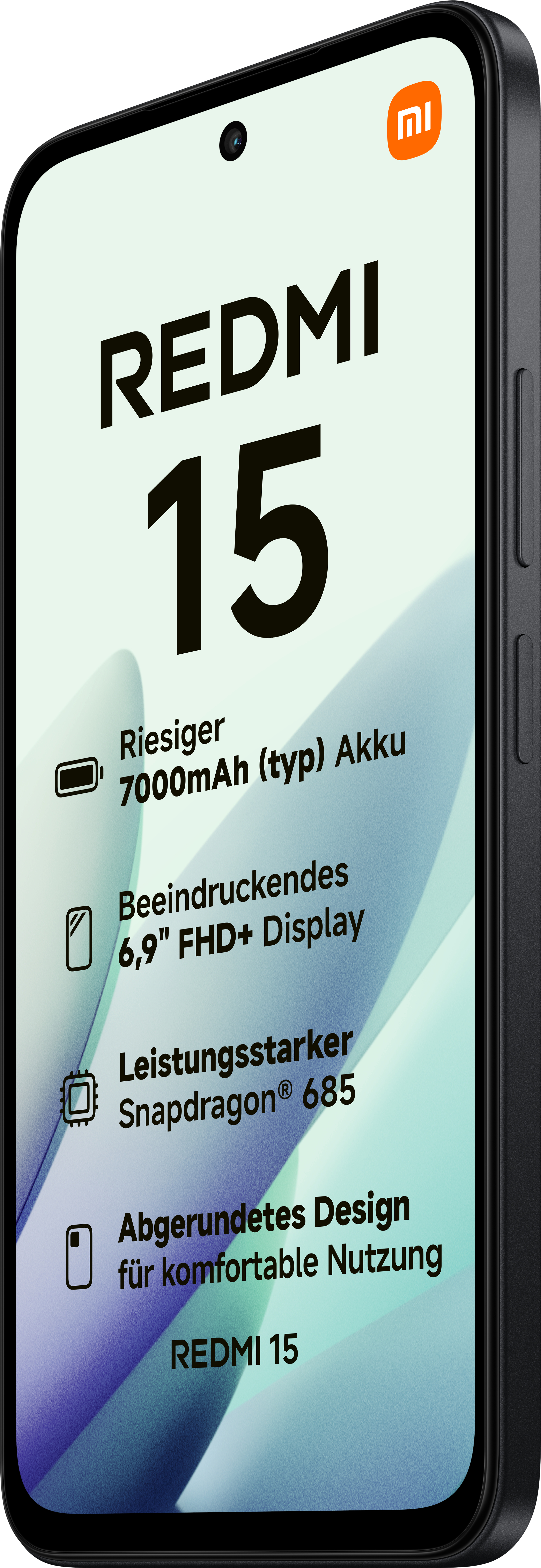 新品未開封 Xiaomi Redmi 15 6GB/128GB XIAOMI Redmi 15 4G 128 GB Midnight Black Dual SIM | MediaMarkt