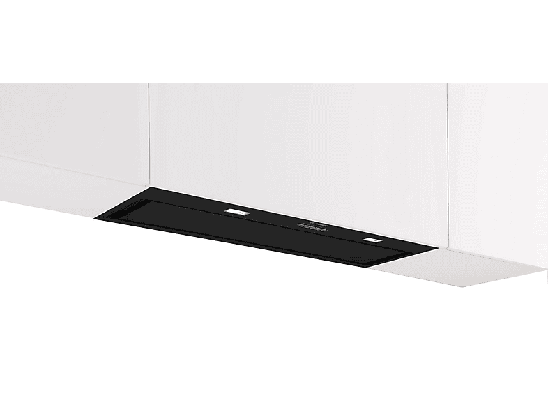Campana grupo filtrante - Bosch DLN88PC60, Integrable, 3 potencias, 820 m³/h, Negro