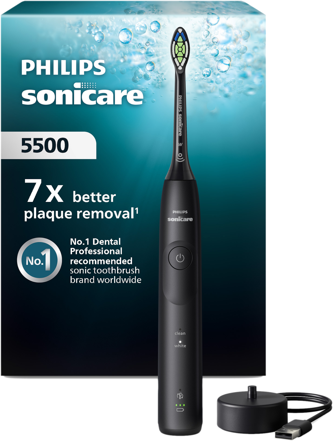 Philips Sonicare 5500 Series Hx7111/01 Elektrische Tandenborstel Zwart