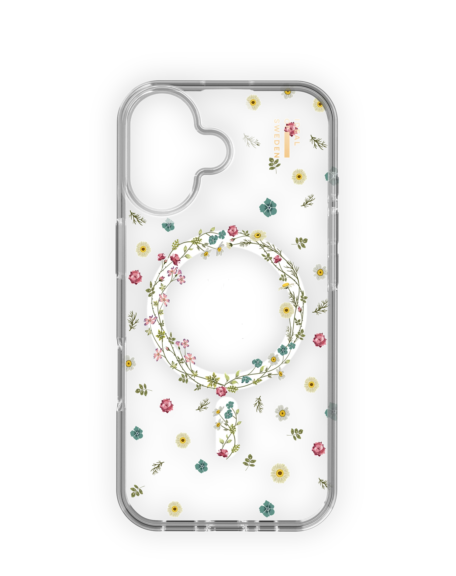 IDEAL OF SWEDEN iPhone 16 Magsafe kompatibilis átlátszó tok, kis virágos (IDCLCMS-I2461-507)