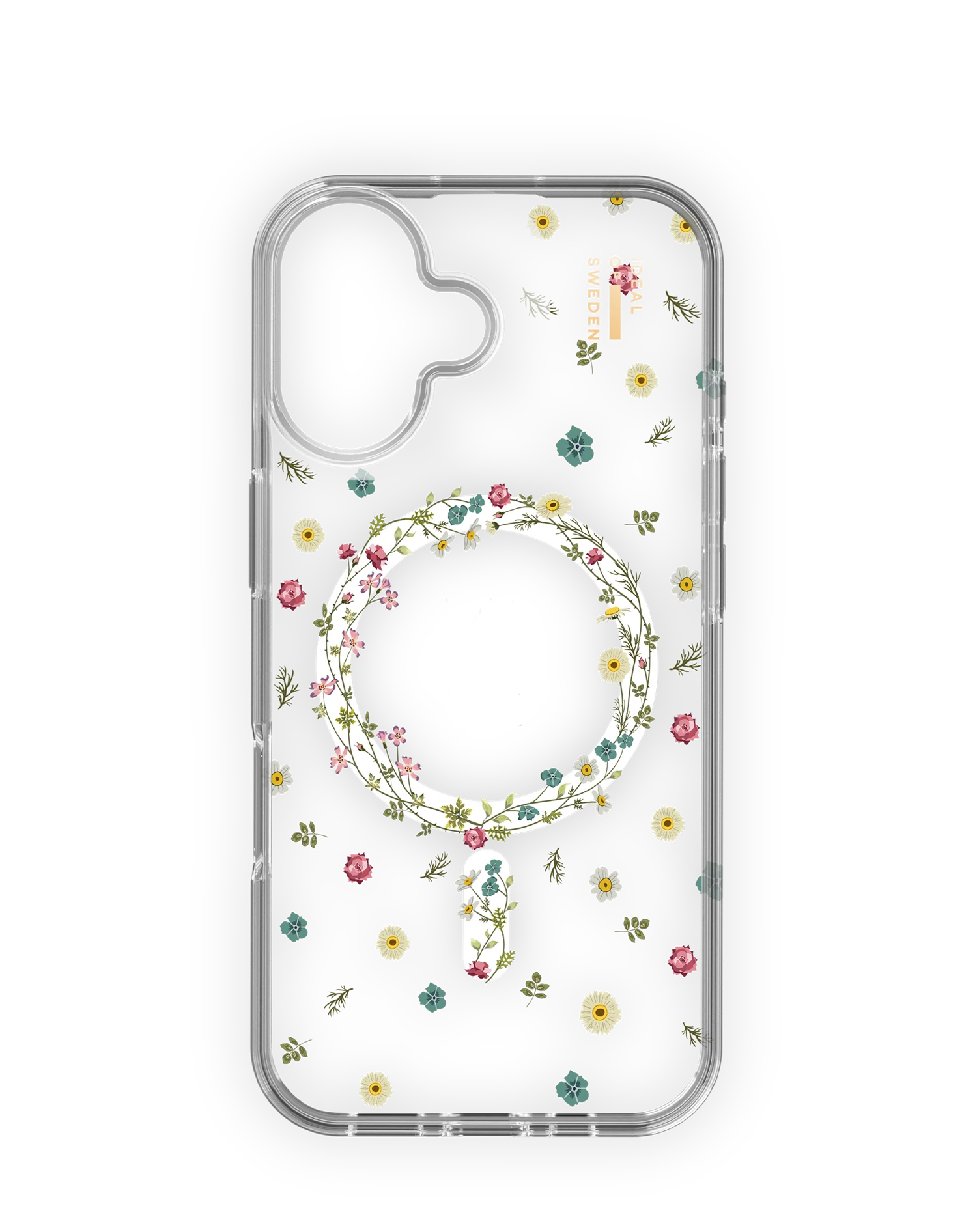 IDEAL OF SWEDEN iPhone 17 Magsafe kompatibilis átlátszó tok, kis virágos (IDCLCMS-I2561-507)