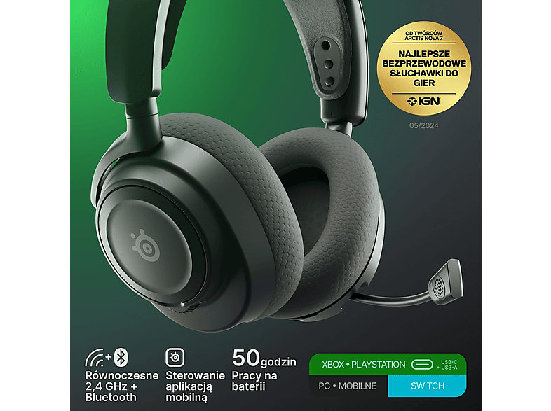 Słuchawki STEELSERIES Arctis Nova 7X Gen 2 Czarny – zdjęcie 3