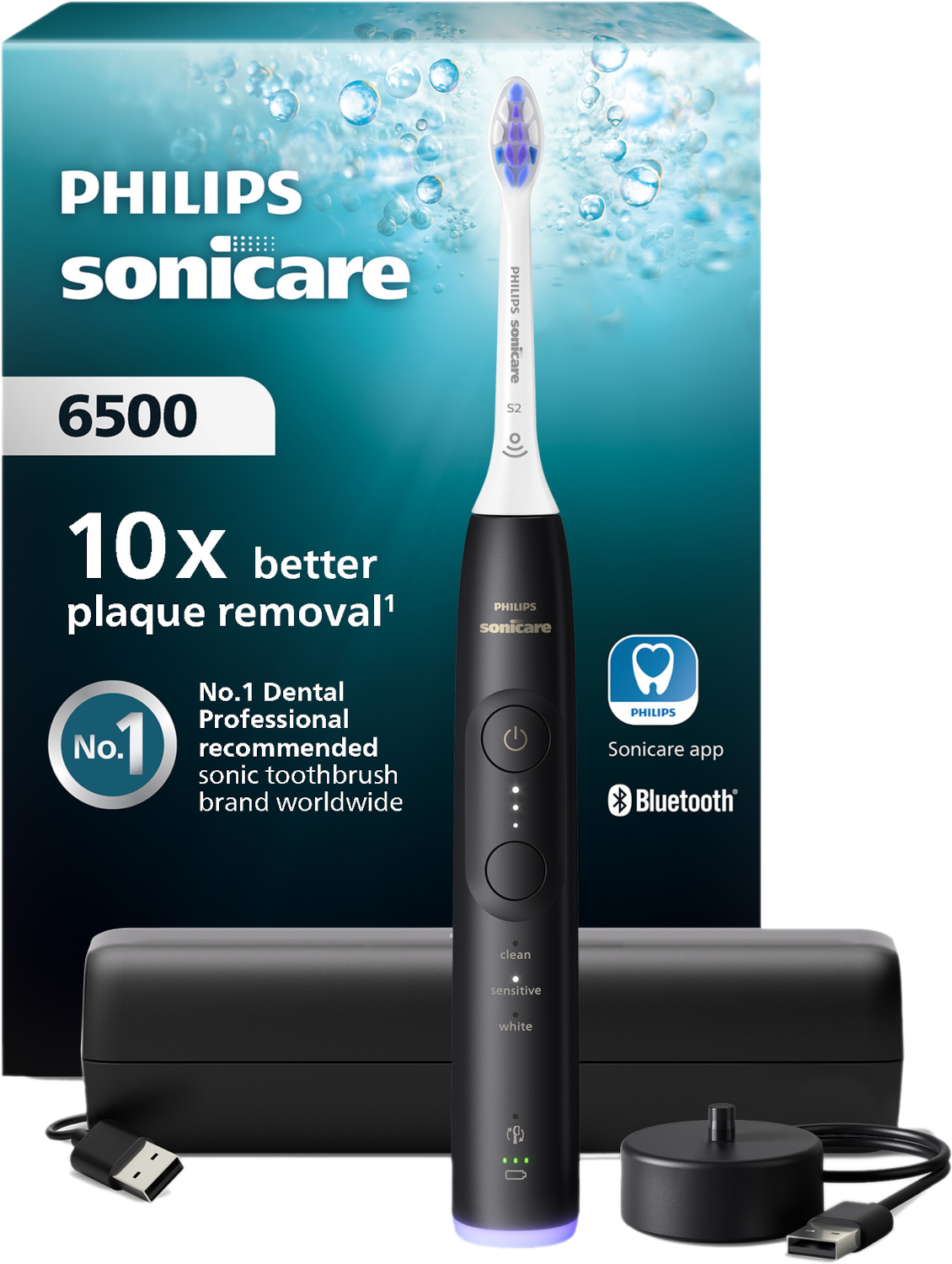 Philips Sonicare 6500 Series Hx7411/02 Elektrische Tandenborstel Zwart
