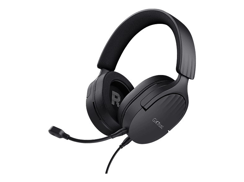 Auriculares gaming – Trust GXT 489 Fayzo, Circumaurales, Con cable, Multiplataforma, Micrófono, Jack 3.5mm, Negro