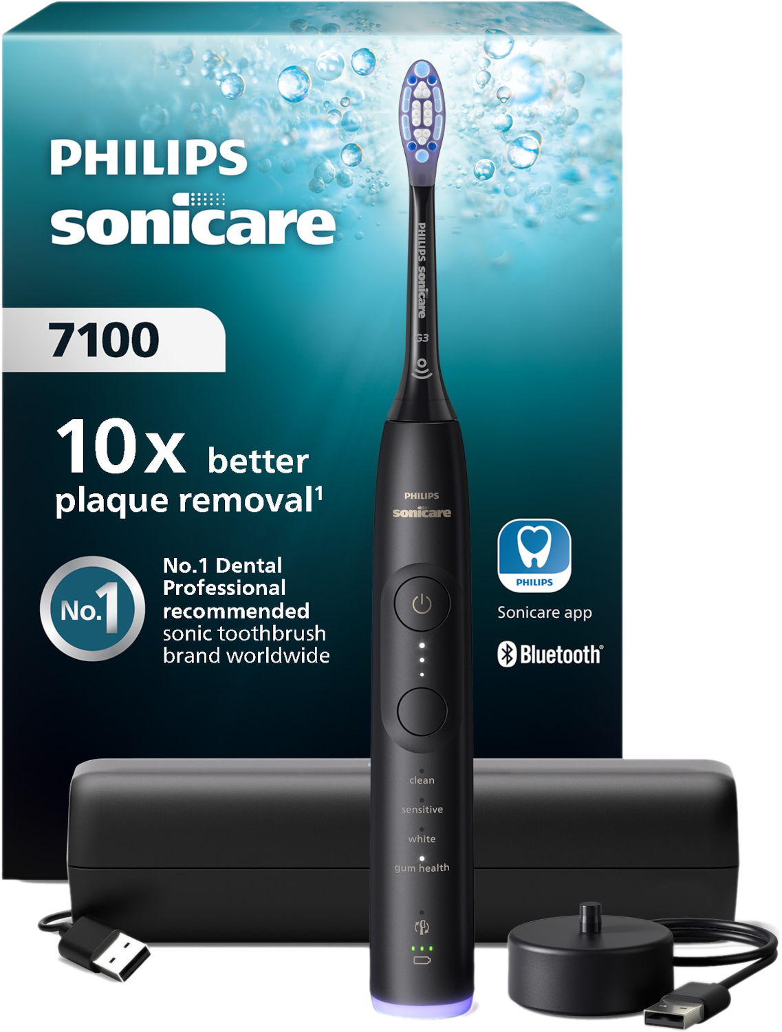 Philips Sonicare 7100 Series Hx7421/01 Elektrische Tandenborstel Zwart