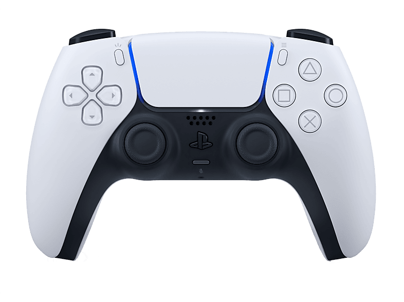 Mando - Sony Dualsense V2, Para PlayStation 5, Bluetooth, Retroalimentación háptica, Blanco